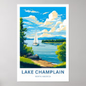 Lake Champlain North America Travel Print Poster (Vorne)