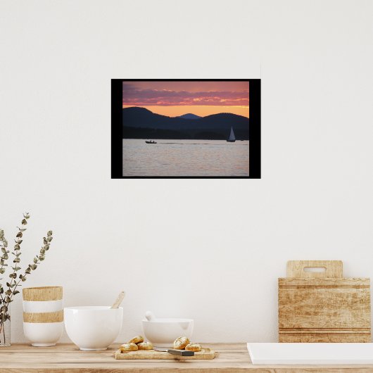 Lake Champlain Sunset Poster (Küche)