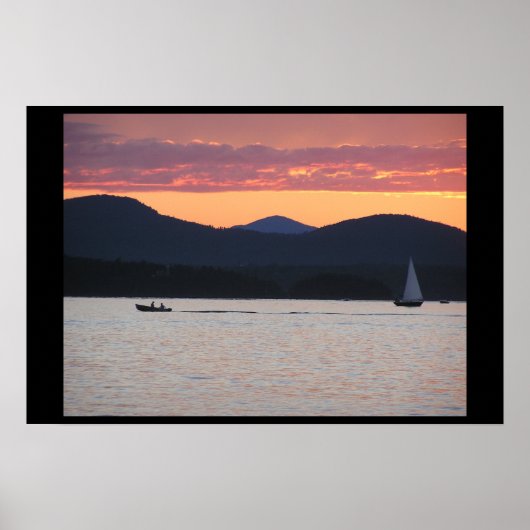 Lake Champlain Sunset Poster (Vorne)