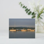 Lake Champlain und Mount Mansfield Vermont Postkarte (Stehend Vorderseite)
