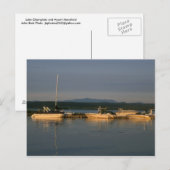 Lake Champlain und Mount Mansfield Vermont Postkarte (Vorne/Hinten)