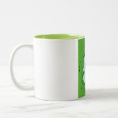 Lake Champlain USA Canada Map Poster Zweifarbige Tasse (Links)