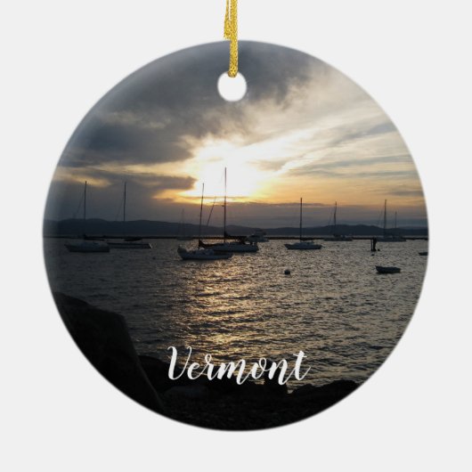 Lake Champlain, Vermont at Sunset Ornament (Hinten)