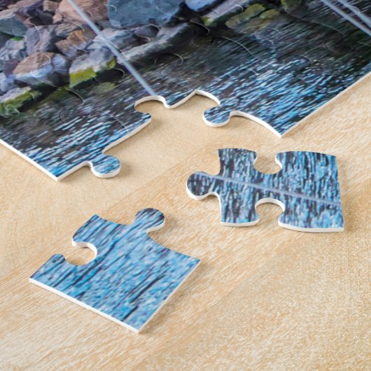 Lake Champlain Vermont.Christmas Greetings Jigsaw Puzzle (Seite)