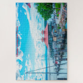 Lake Champlain Vermont.Christmas Grüße Puzzle (Vertikal)