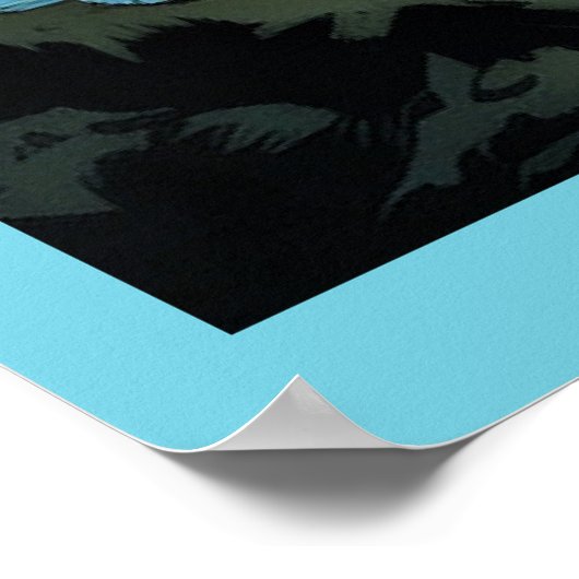 Lake Champlain, Vermont Illustration, Poster (Ecke)