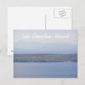 Lake Champlain, Vermont Postkarte (Vorne/Hinten)