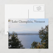 Lake Champlain, Vermont Postkarte (Vorne/Hinten)