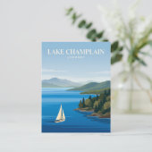 Lake Champlain Vermont Postkarte (Stehend Vorderseite)