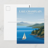 Lake Champlain Vermont Postkarte (Vorne/Hinten)