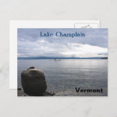 Lake Champlain Vermont Postkarte (Vorne/Hinten)