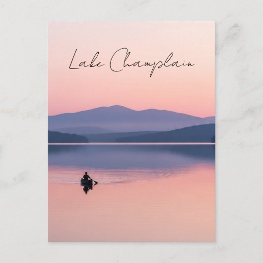 Lake Champlain Vermont Reise Postkarte (Vorderseite)