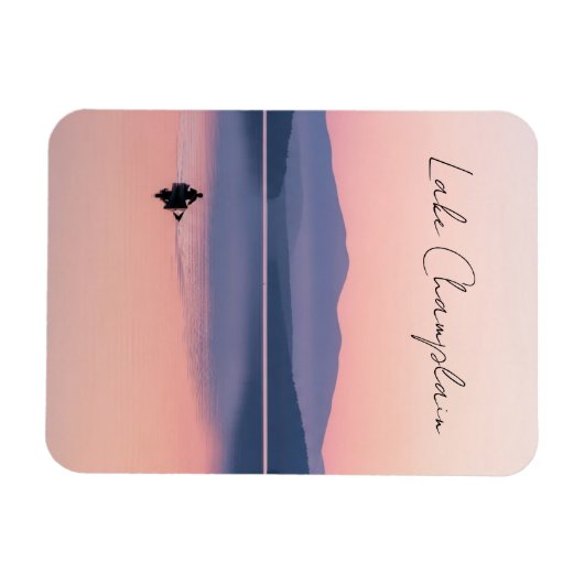 Lake Champlain Vermont Travel Magnet (Horizontal)