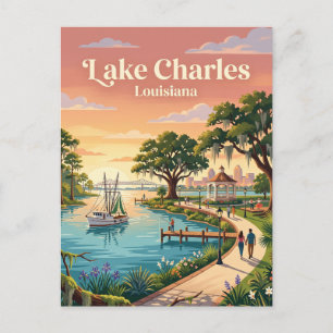 Lake Charles, Louisiana Postkarte