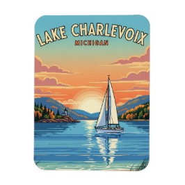 Lake Charlevoix Michigan Magnet