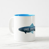 Lake Chatuge North Carolina Georgia Fish Zweifarbige Tasse (Vorderseite Links)