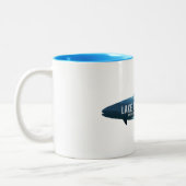 Lake Chatuge North Carolina Georgia Fish Zweifarbige Tasse (Links)