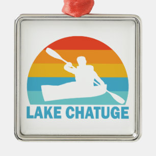 Lake Chatuge North Carolina Georgia Kayak Ornament Aus Metall