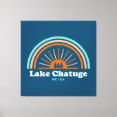 Lake Chatuge North Carolina Georgia Rainbow Leinwanddruck (Vorderseite)