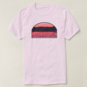 Lake Chatuge North Carolina Georgia Roter Sonnenau T-Shirt