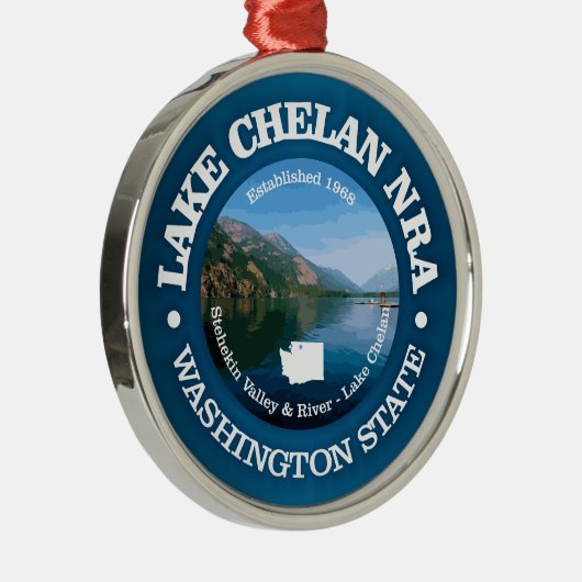 Lake Chelan NRA Ornament Aus Metall (Rechts)
