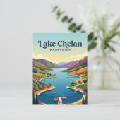 Lake Chelan USA Postkarte (Stehend Vorderseite)