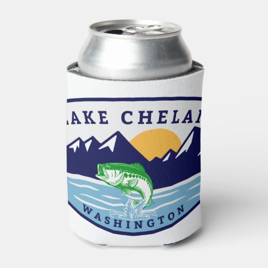 Lake Chelan Washington Fishing Dosenkühler (Kanne Vorderseite)
