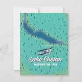 Lake Chelan Washington Karte (Rückseite)