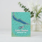 Lake Chelan Washington Karte (Stehend Vorderseite)