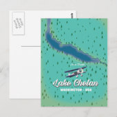 Lake Chelan Washington Karte (Vorne/Hinten)
