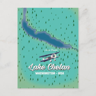 Lake Chelan Washington Karte