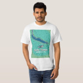 Lake Chelan Washington Karte T-Shirt (Vorne ganz)