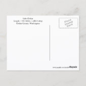 Lake Chelan, Washington Travel Foto Postkarte (Rückseite)