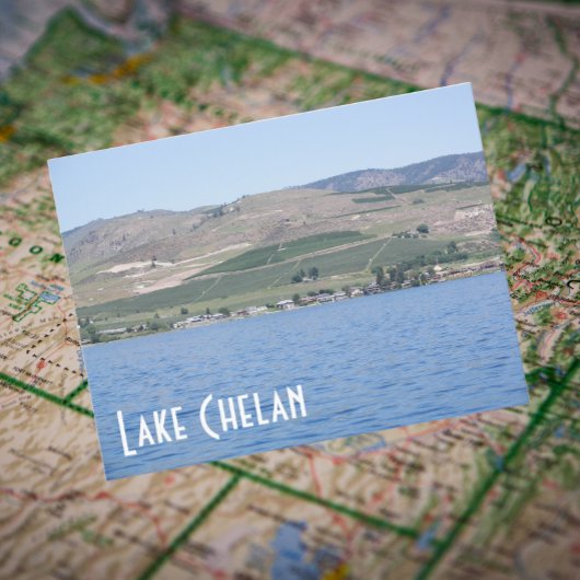 Lake Chelan, Washington Travel Foto Postkarte