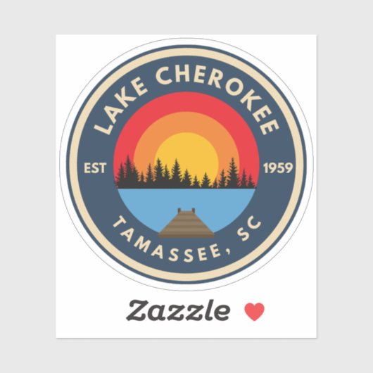 Lake Cherokee Vinyl Sticker (Blatt)