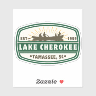 Lake Cherokee Vinyl Sticker - Boot