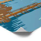 Lake Chicot Staat Park Arkansas Vintag Poster (Ecke)