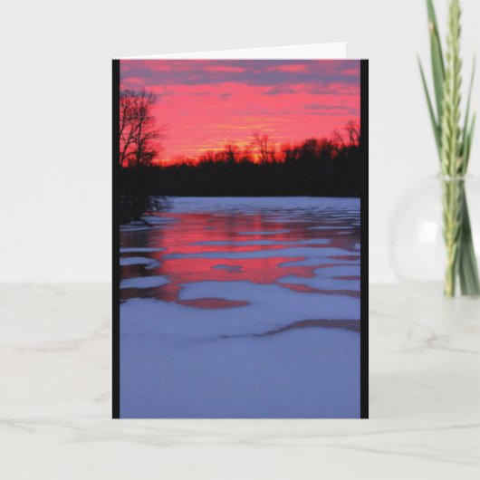 Lake Chilton Sunset Jede Occasion Card Karte (Vorderseite)