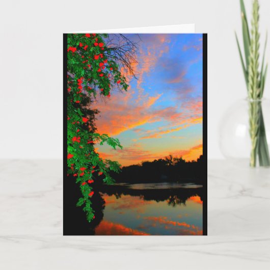 Lake Chilton Sunset Jede Occasion Card Karte (Vorderseite)