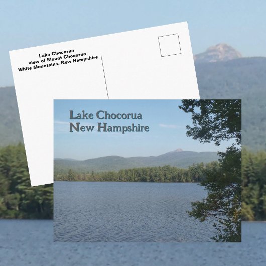 Lake Chocorua White Mountains New Hampshire Photo Postkarte