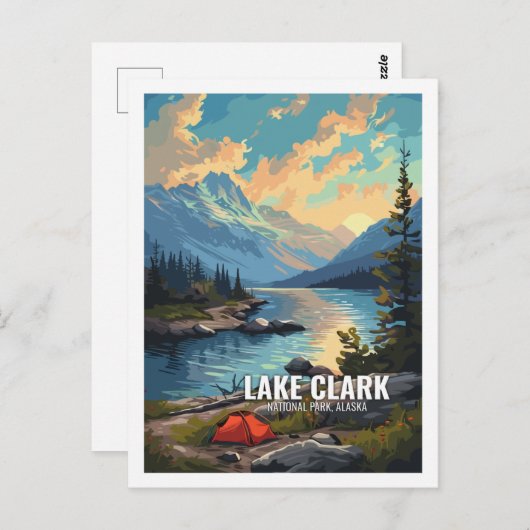Lake Clark National Park Alaska USA Postkarte (Vorne/Hinten)