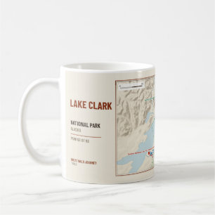 Lake Clark National Park Wanderweg Karte Tasse