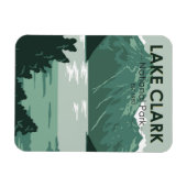 Lake Clark Nationalpark Alaska Vintag Magnet (Horizontal)