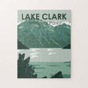 Lake Clark Nationalpark Alaska Vintage Puzzle