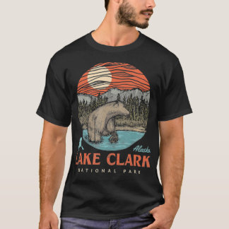 Lake Clark Nationalpark Vintag Alaskan Bären Outdo T-Shirt