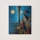Lake Como Café Kopfsteinpflasterstraße Puzzle (Vertikal)