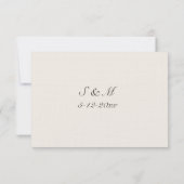 Lake Como Destination RSVP Karte (Rückseite)