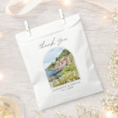 Lake Como Gastgeschenk Hochzeit Foto Vielen Dank Geschenktütchen (Ausgeschnitten)