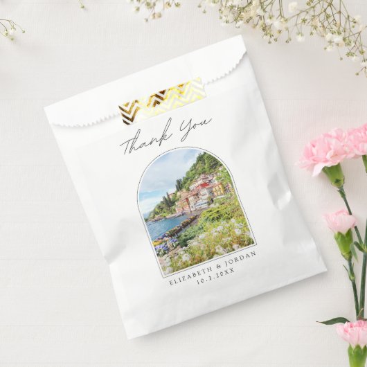 Lake Como Gastgeschenk Hochzeit Foto Vielen Dank Geschenktütchen (Versiegelt)