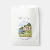 Lake Como Gastgeschenk Hochzeit Foto Vielen Dank Geschenktütchen (Vorderseite)